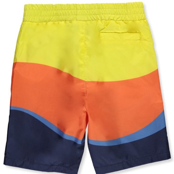 *NEW* BORN FLY BOYS’ 4, 6 COLOR BLOCK SWIM SHORTS - Picture 2 of 2